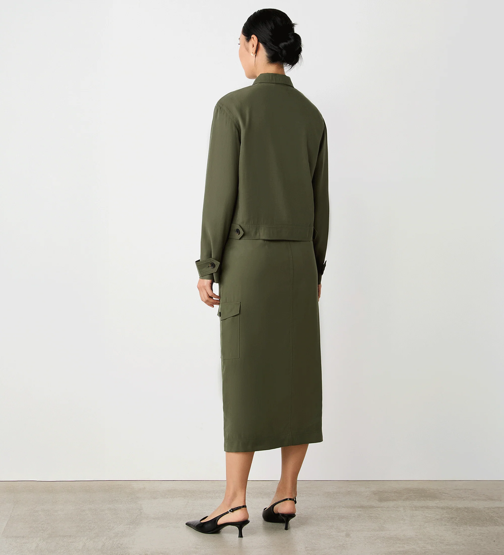 Alexa Khaki Utility Jacket - Image 4