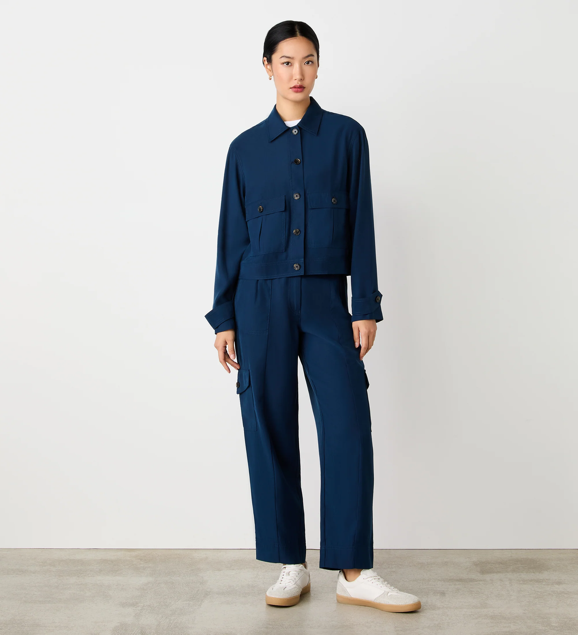 Alexa Navy Utility Jacket - Image 3