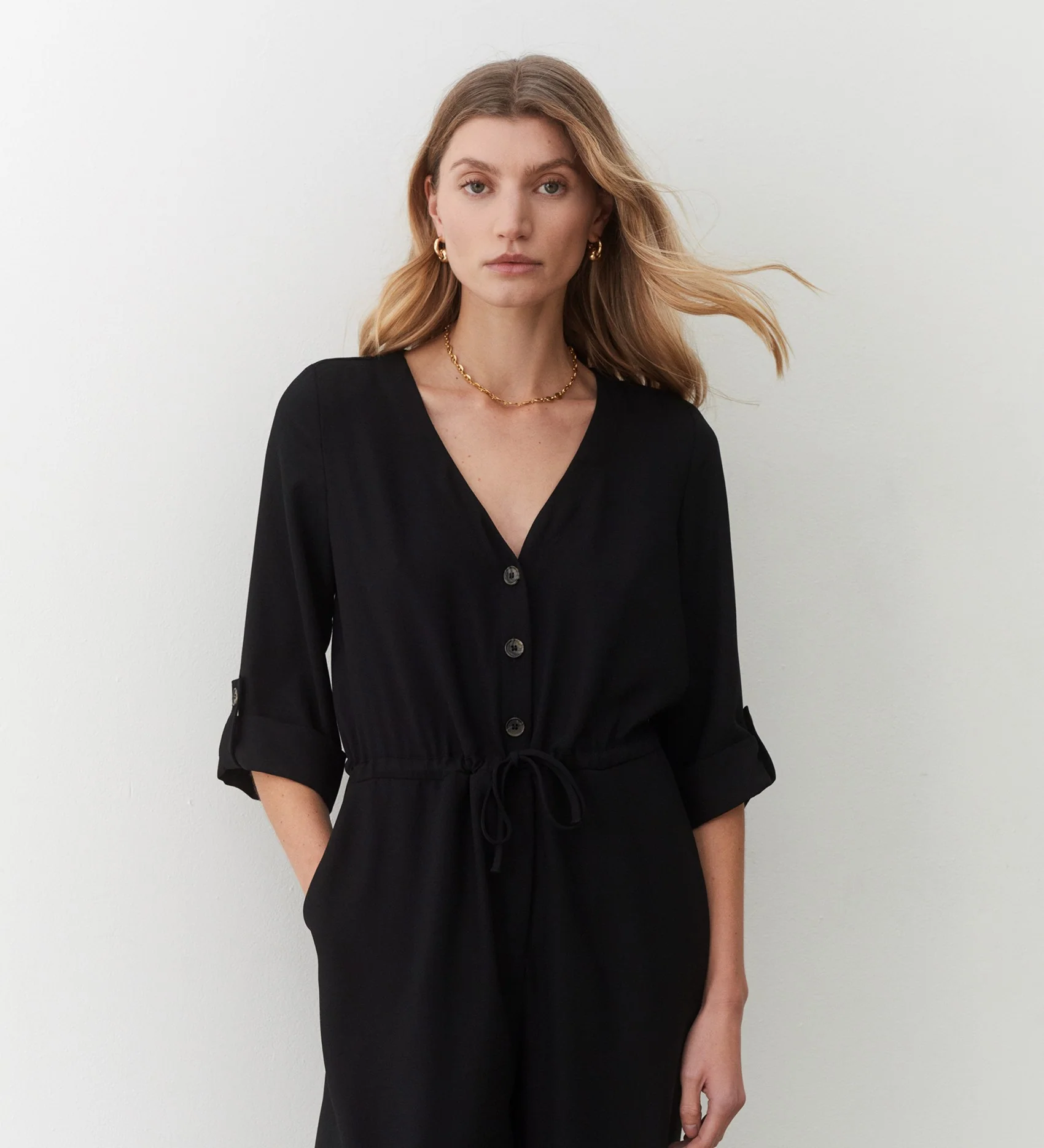 Annmarie Black Jumpsuit - Image 3