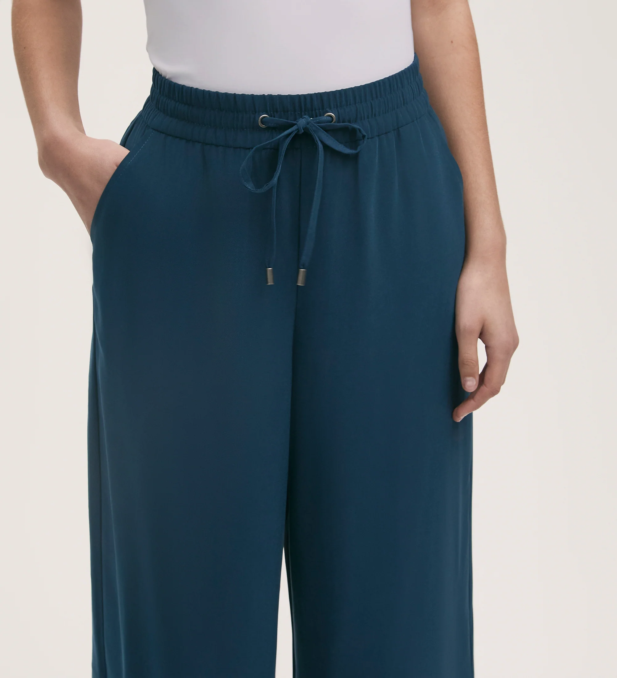 Dixie Indigo Wide Leg Trousers - Image 3