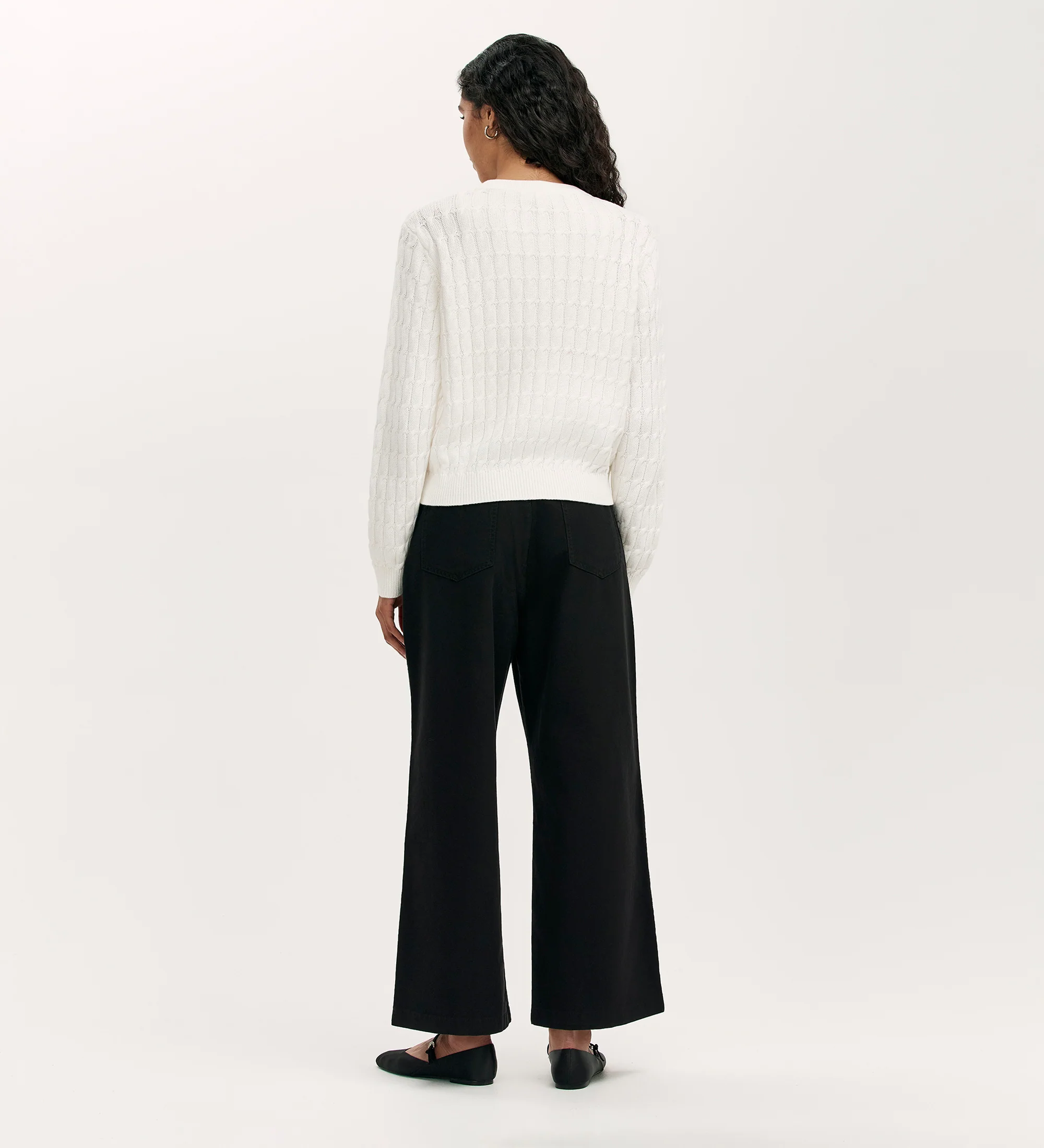 Elaine Ivory Knitted Cardigan - Image 4