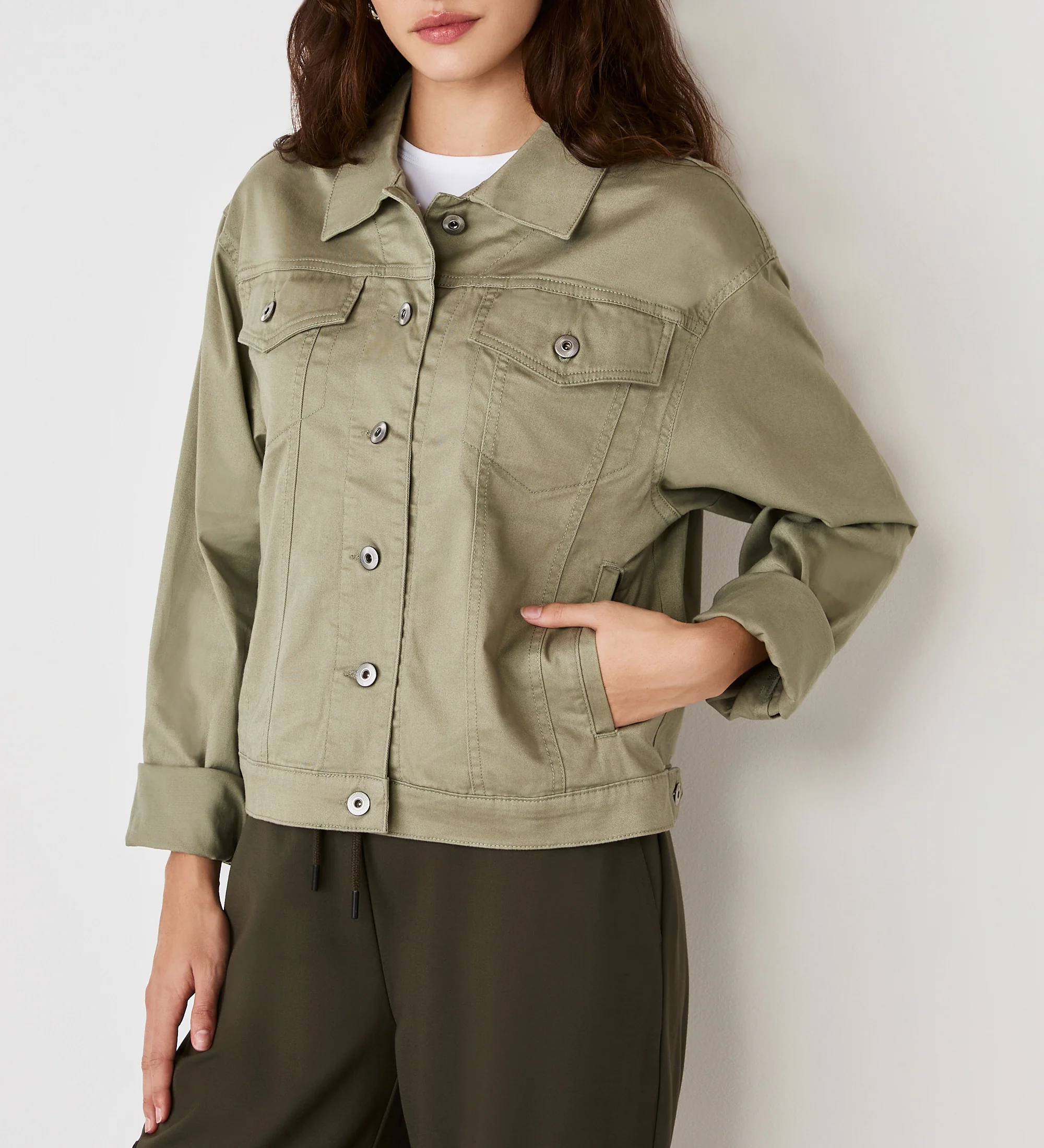 Isobel Sage Denim Jacket - Image 4