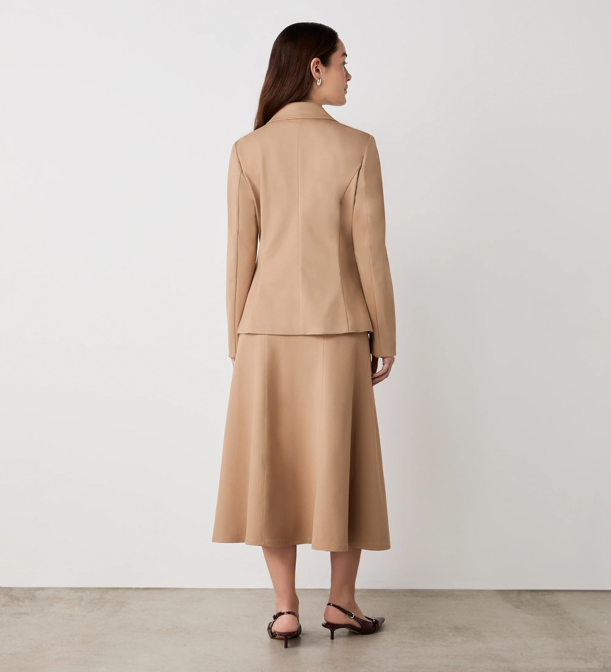 Jules Camel Ponte Jersey Blazer - Image 3