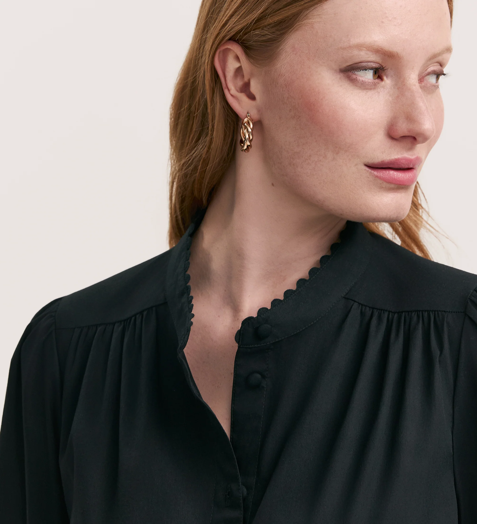 Paulie Black Cotton Shirt - Image 3