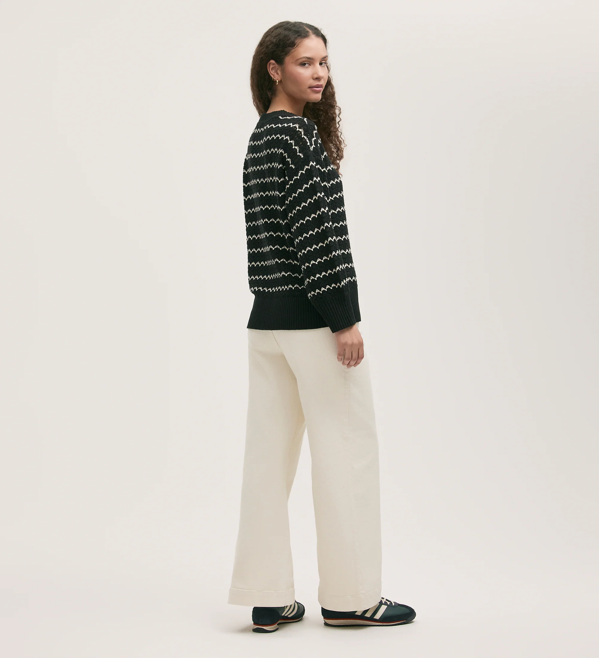 Sansa Black Crochet Jumper - Image 4