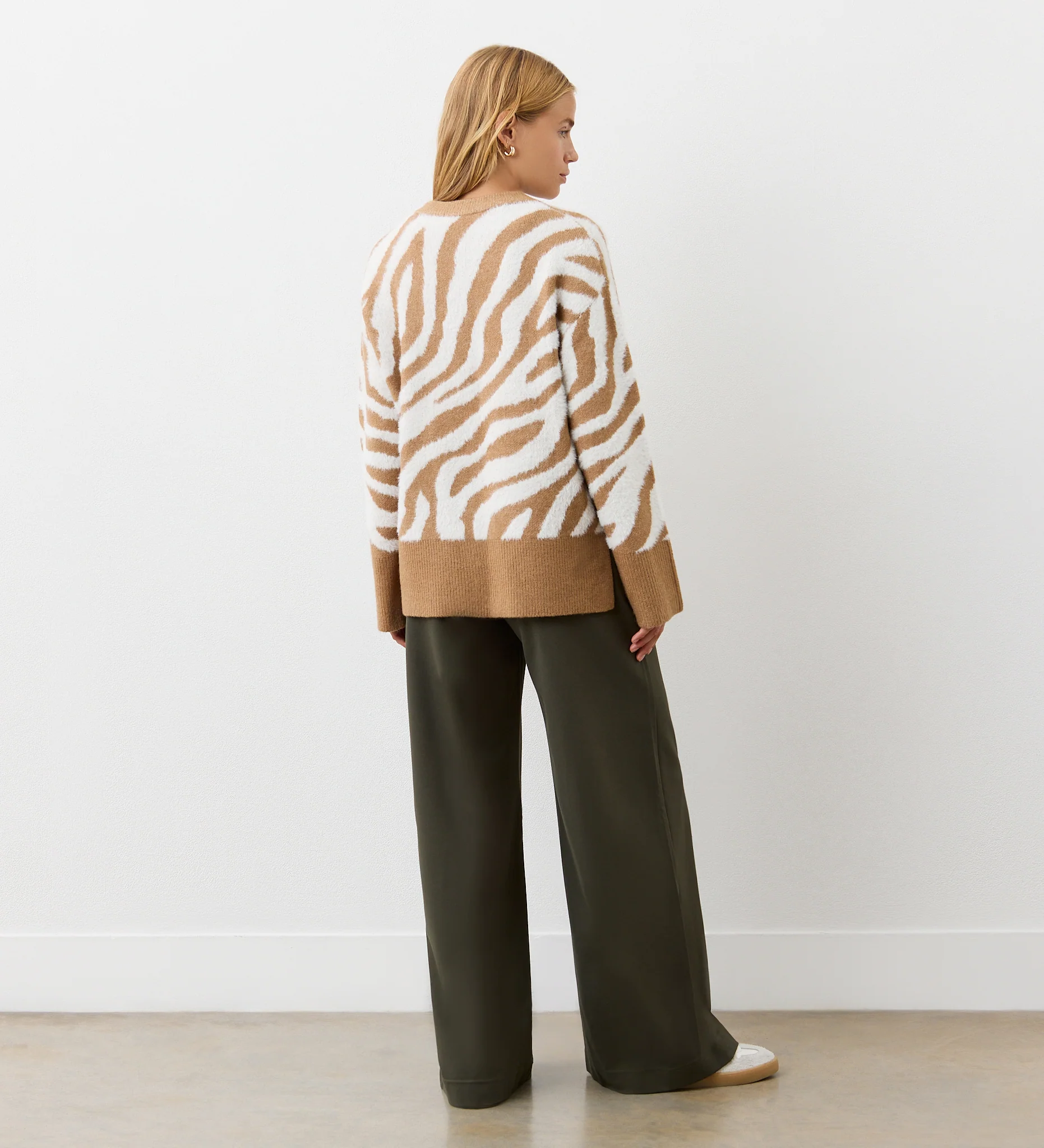 Tully Tan Zebra Knitted Jumper - Image 4