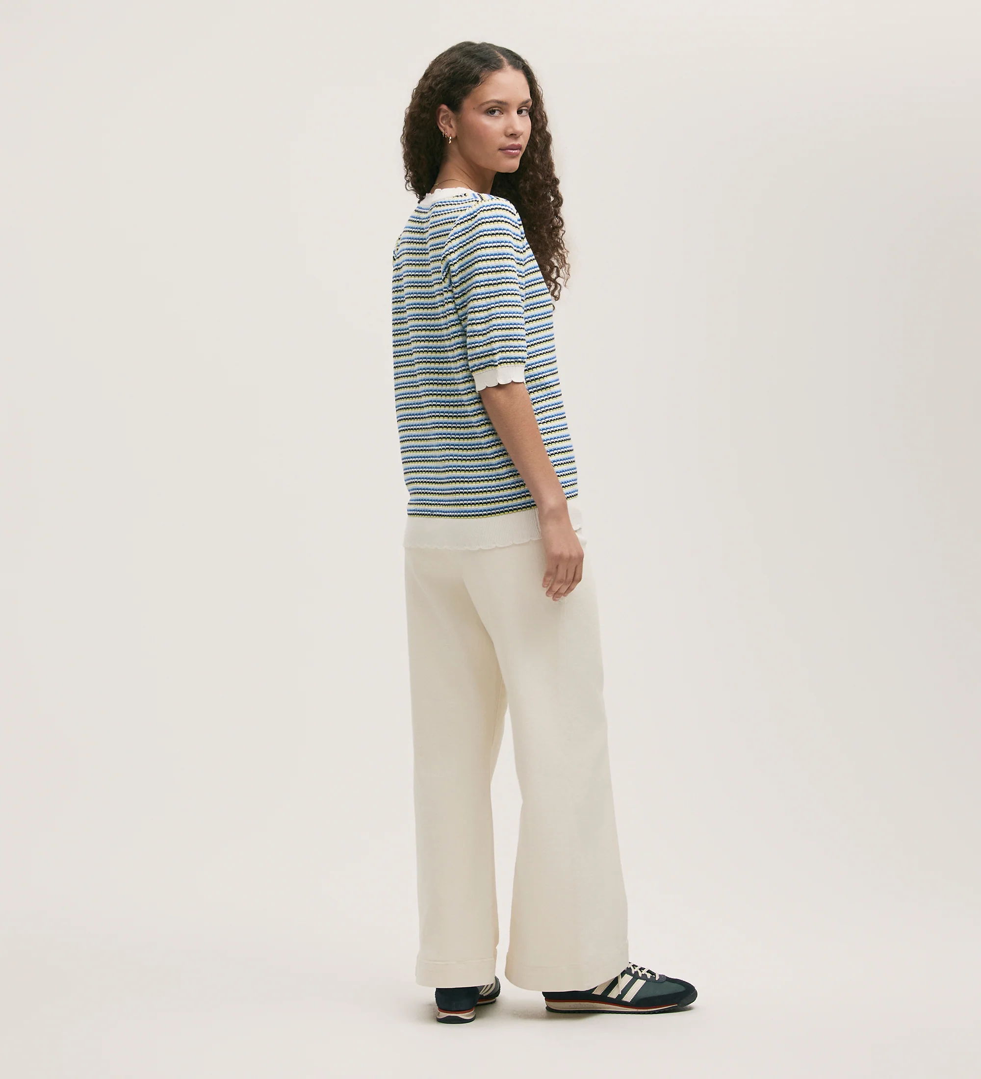 Willa Blue Stripe Cardigan - Image 4
